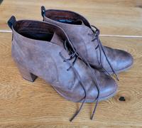 Braune Lederschuhe - Gr. 42 - Marco Tozzi - 6 cm Absatz Aachen - Aachen-Brand Vorschau