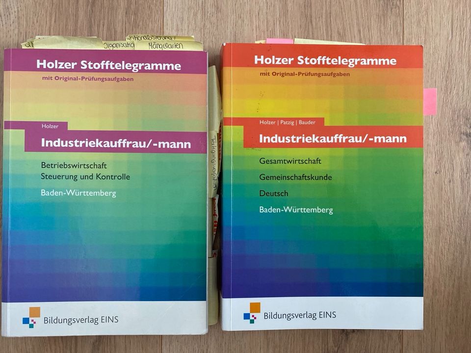 Industriekauffrau/-Mann Fachbuch Ausbildung Holzer Stofftelegramm in Rot an der Rot