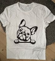 T-Shirt weiß Größe M 38 Print schwarz Französische Bulldogge Nordrhein-Westfalen - Tönisvorst Vorschau