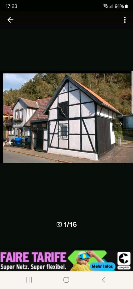 Kleines Einfamilienhaus in Oker mit Nebengebäude in Goslar
