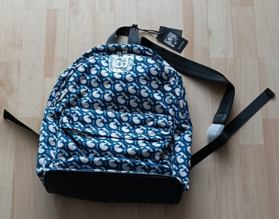 Guess Rucksack Backpack - blau - Logo in Bamberg