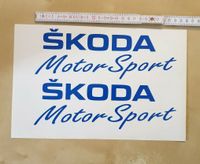 Skoda Motorsport aufkleber 2stück Berlin - Neukölln Vorschau