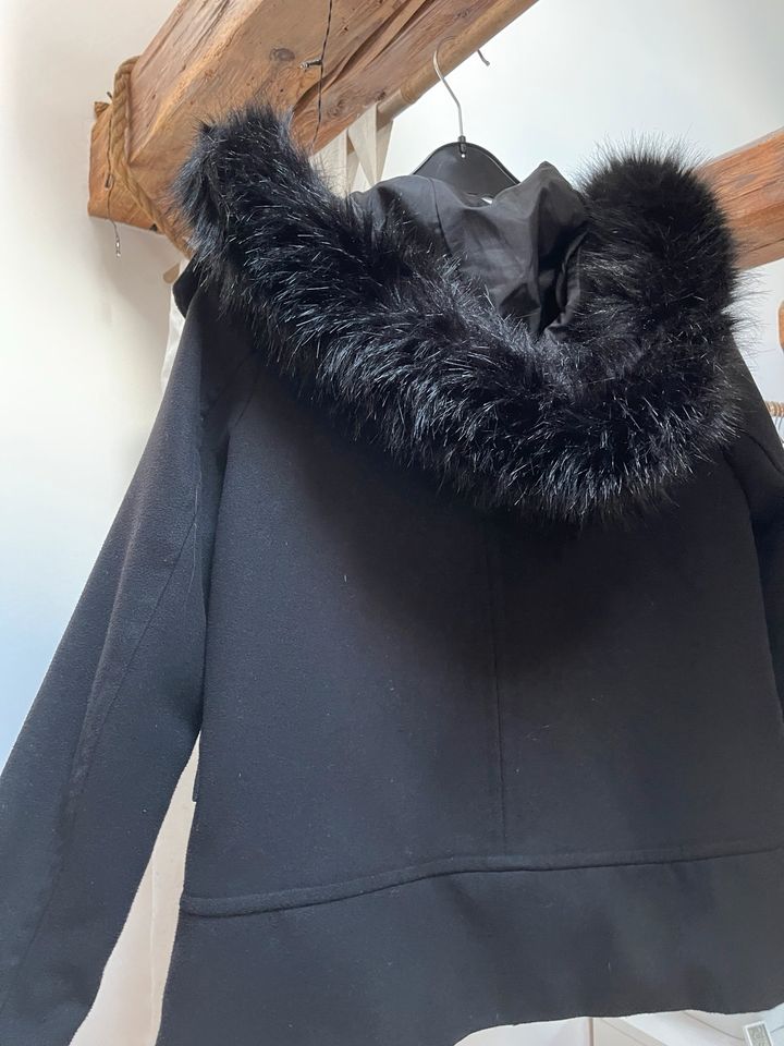 Zara Jacke Mantel Damen Schwarz in S wie neu in Münchberg