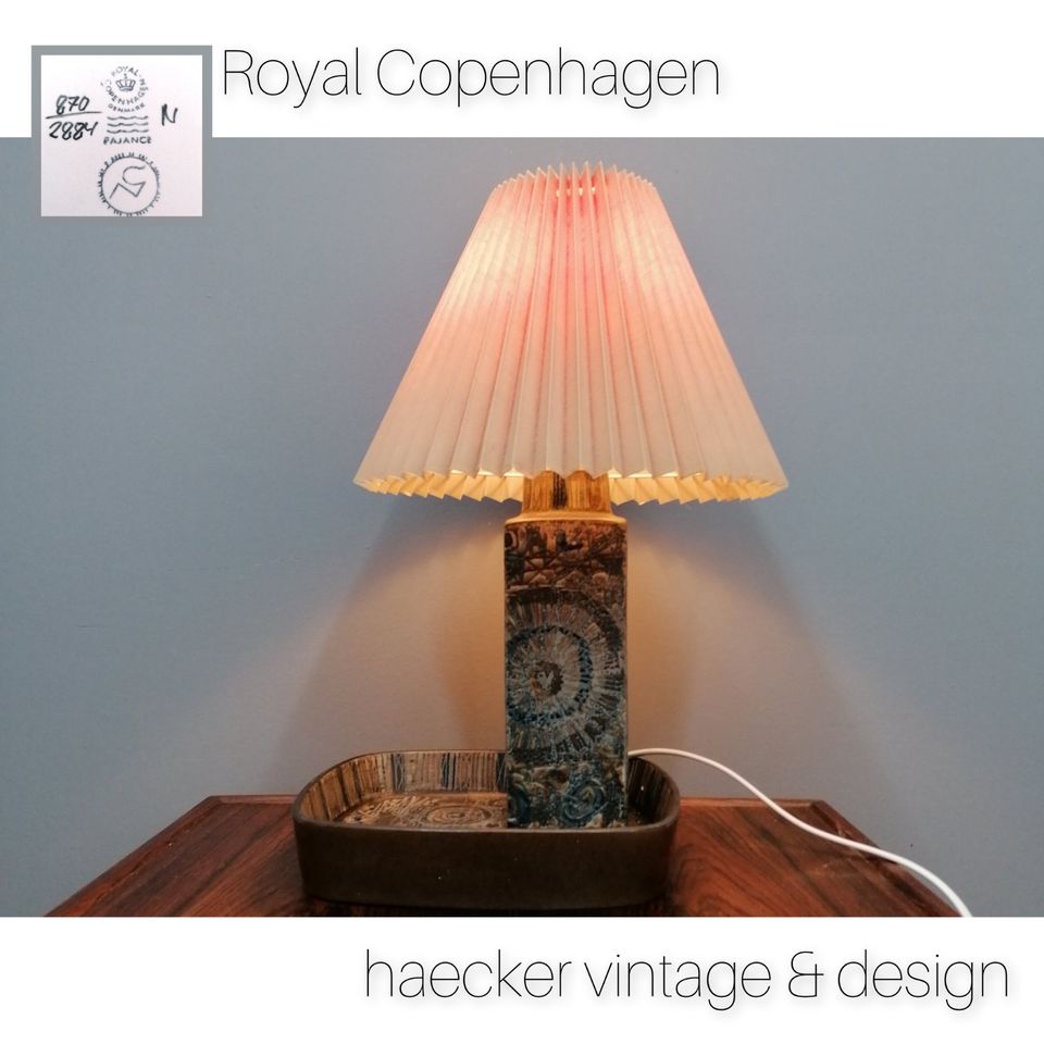 Tischlampe danish design Royal Copenhagen - Holmegaard 70er in Flensburg