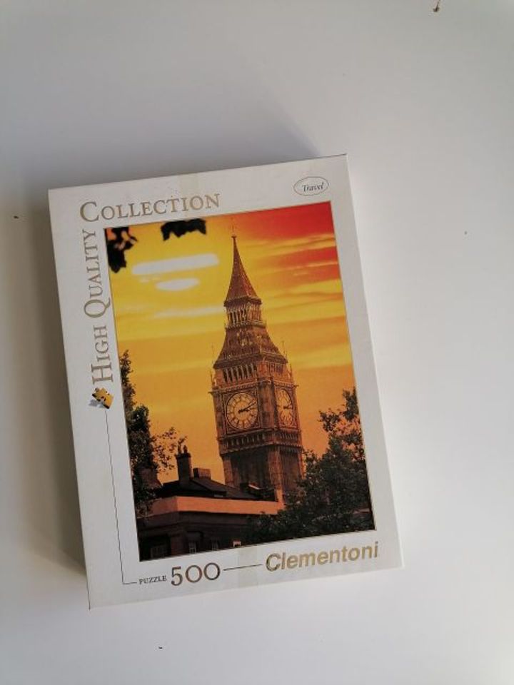 Puzzle UK London Big Ben Abendrot 500 Teile Clementoni in Brandenburg an der Havel
