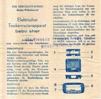Prospekt brochure Rasierapparat bebo sher DDR VEB Ostalgie 1968 Pankow - Prenzlauer Berg Vorschau