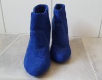 Neu! Ankle Boots Stiefeletten Schuhe 37 Stiefel blau Veloursleder Bayern - Taufkirchen Vils Vorschau