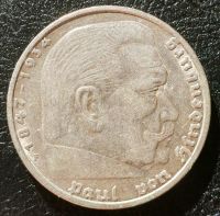 Silber Münze 5 Reichsmark Mark 1935 F Hindenburg Münze DR 57 Schleswig-Holstein - Flensburg Vorschau