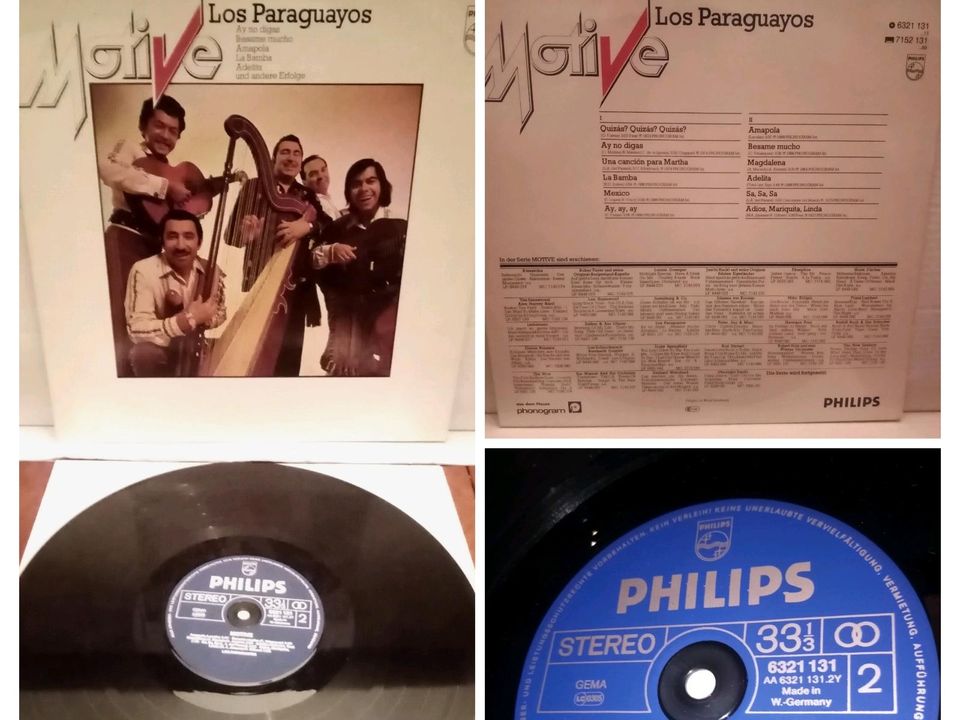 Los Paraguayos Motive LP Vinyl Platte Folk Latin Country in Parkstetten