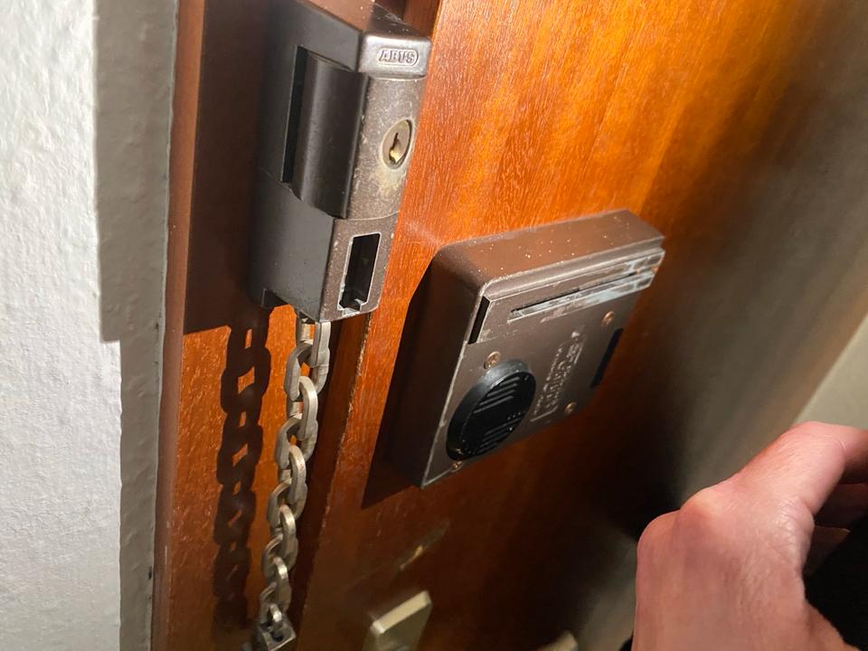 SUCHE Alarm AK 76 Abus Sicherheit Türschloss Kette Türkette in Pulheim