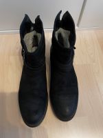 Stiefeletten in Rustikaloptik Nubukleder Gr 39 schwarz Stuttgart - Möhringen Vorschau