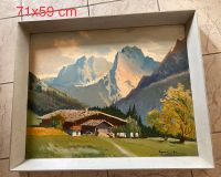Vintage Bild, Gemälde, Landschaft Berge, signiert 1941 Hessen - Eichenzell Vorschau