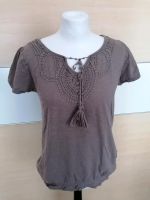 EDC Shirt mit Stickereien, taupe, L Nordrhein-Westfalen - Verl Vorschau