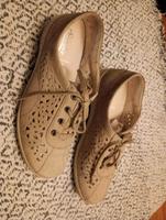 Semler Lederschuhe Größe 41,5 Sommerschuhe Beige Nordrhein-Westfalen - Köln Vogelsang Vorschau
