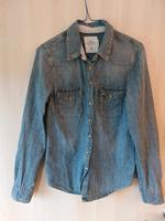 Jeanshemd, Jeansbluse Damen Gr. 36/38 von H&M Niedersachsen - Dassel Vorschau