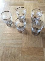 5 Gläser mit Goldrand und Trauben Ranken Hessen - Ahnatal Vorschau
