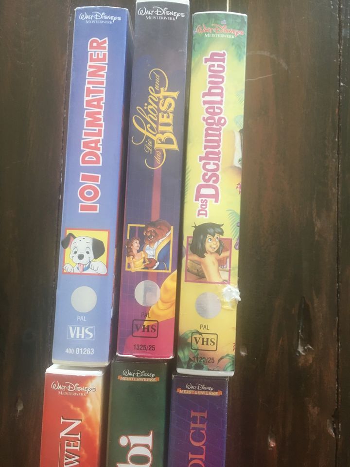 VHS Walt Disney Das Dschungelbuch, Arielle, 101 Dalmatiner etc. in Mönchengladbach