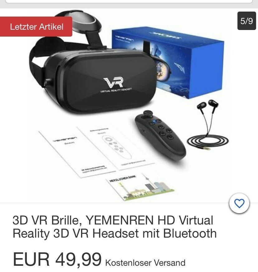 yemenren 3d vr brille in Nordrhein-Westfalen - Krefeld | Samsung Handy  gebraucht kaufen | eBay Kleinanzeigen ist jetzt Kleinanzeigen