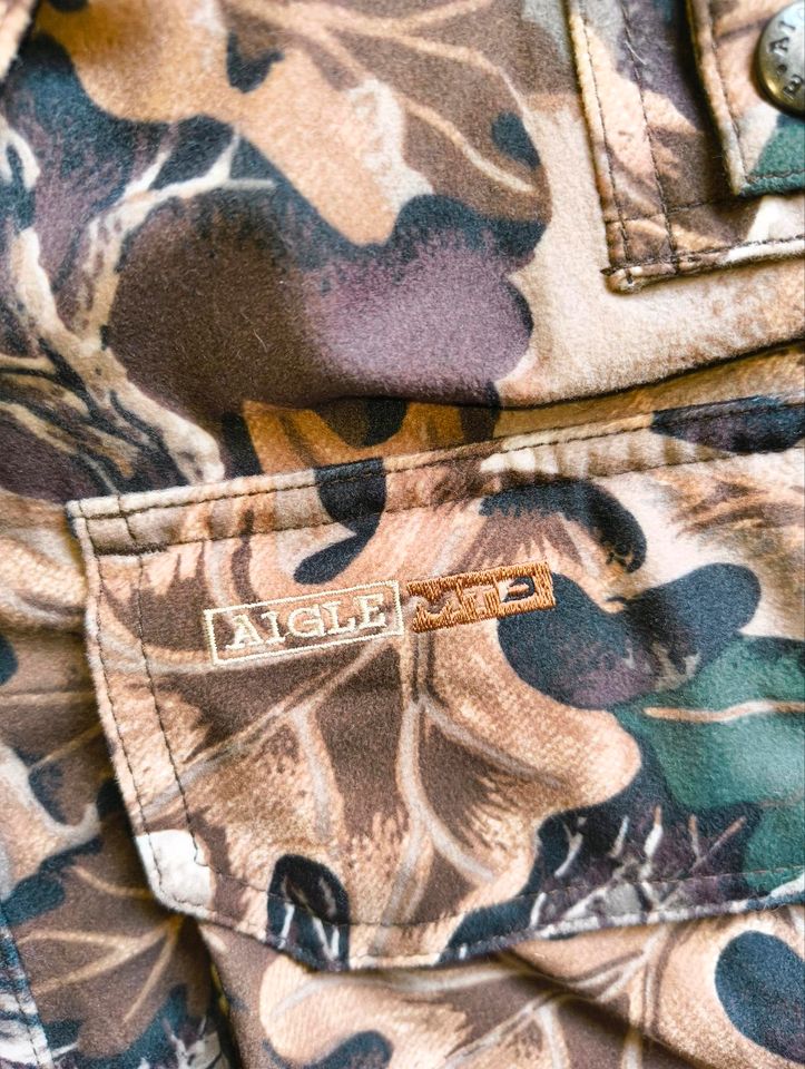 Aigle Tarnanzug Jagd Camouflage XL zweiteilig wasserdicht in Marklkofen