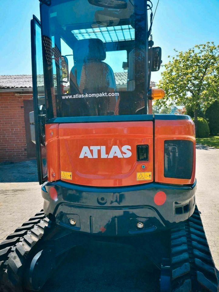 ❗ VERFÜGBAR ❗ Private & gewerbliche Finanzierung ✔️ ATLAS Minibagger AC 35UF ✔️ 3,85t Kettenbagger mit KUBOTA Motor 18,5kW 2200 rpm - Löffelinhalt 0,11m3 - Grabtiefe 3,12 m - 24 Monate Garantie in Heemsen