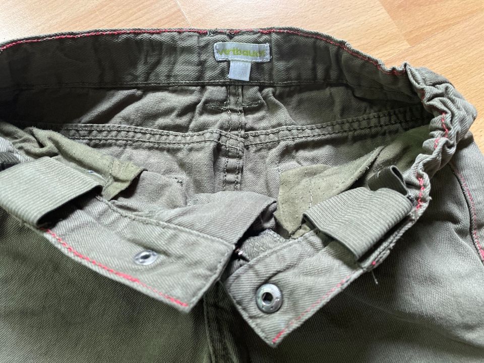 Kurze Hose Shorts von Vertbaudet, Gr. 150 (146), Khaki-grün in Krefeld