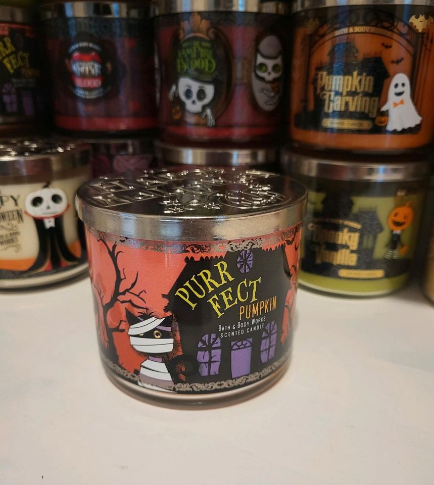 Bath & Body works Kerze Halloween Purrfect Pumpkin NEU Herbst in Flensburg