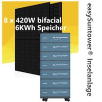 easySuntower® 1800W/3600W Inselanlage 6,0KWh Speicher / 3360W PV Sachsen - Pulsnitz Vorschau