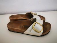 Birkenstock Madrid Big Buckle Sandalen Gr. 41 creme  gold Nordrhein-Westfalen - Hünxe Vorschau