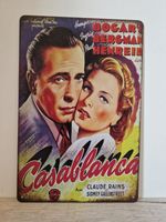 Blechschild Casablanca 20x30cm Nostalgie Film Humphrey Bogart Nordrhein-Westfalen - Oberhausen Vorschau