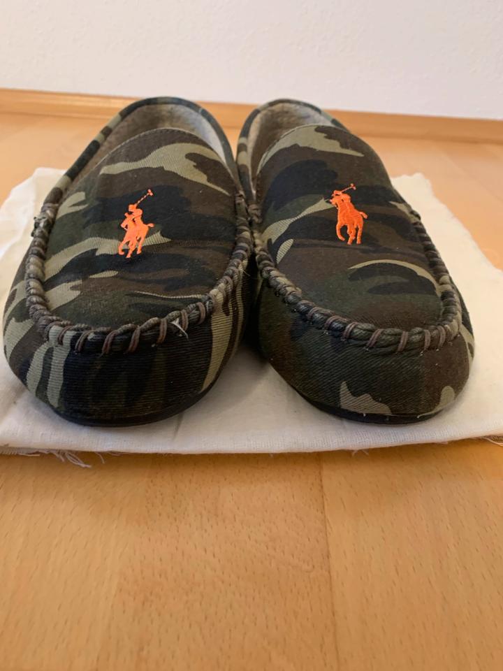 Polo Ralph Lauren Hausschuhe/Mokassins Camouflage Gr.44 VB in Ingolstadt