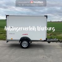 Vermietung Verleih PKW Auto Anhänger 1300kg Kofferanhänger mieten Nordrhein-Westfalen - Warburg Vorschau