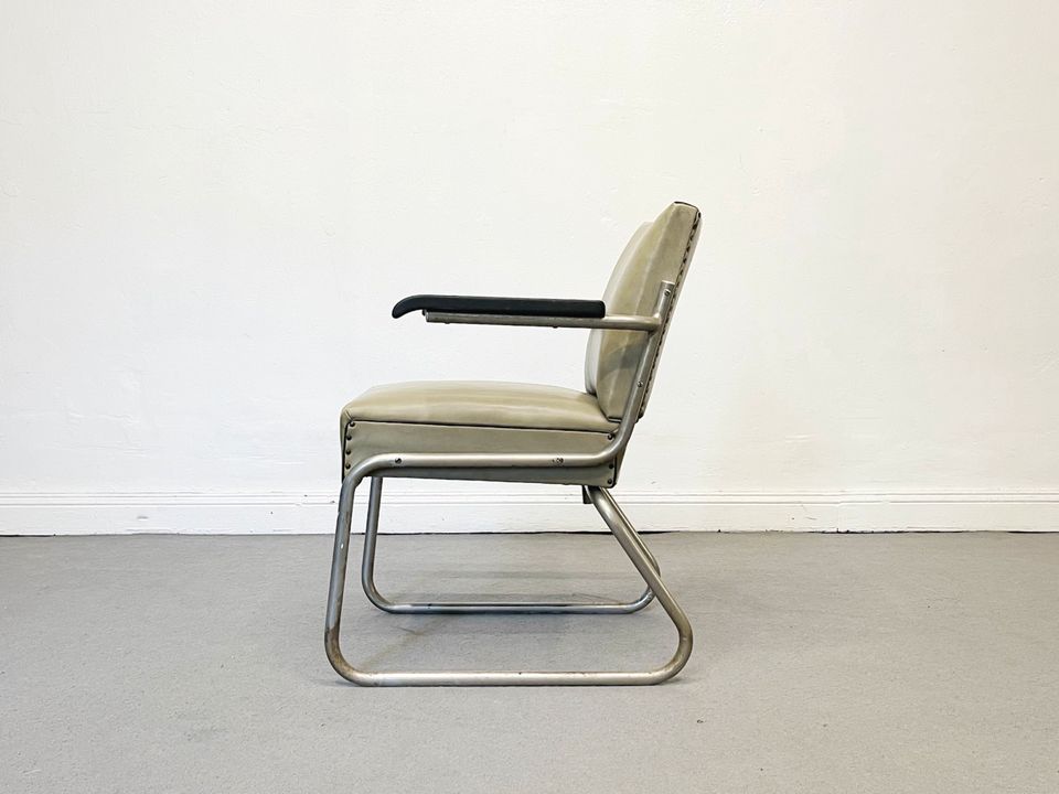 1/1 Alt Antiker Bauhaus Sessel Grün Stuhl Arm Chair 1930 in Berlin