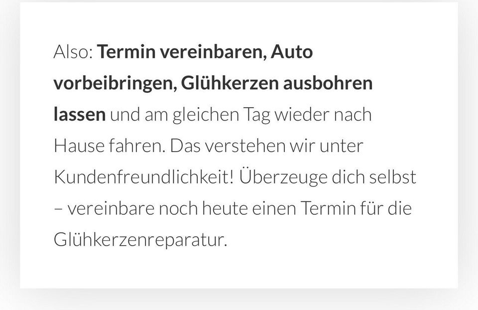 Glühkerzen ausbohren, Glühkerzen wechseln, abgerissene Glühkerzen VOR ORT SERIVE in Bretzfeld