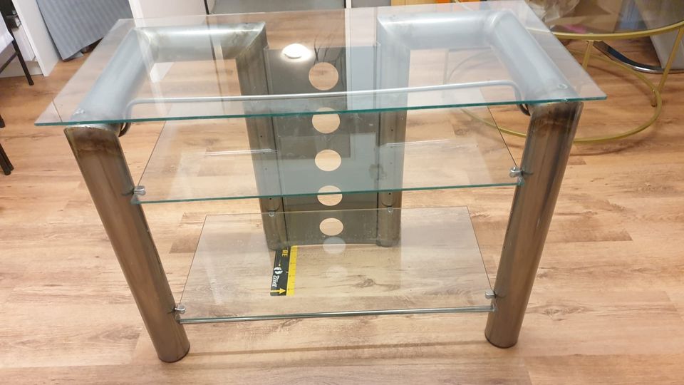 Fernseher Tisch Sideboard Schrank Glas Metall Kommode in Köln Vogelsang