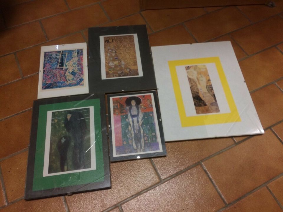Kunstdrucke von Gustav Klimt, gerahmt in Oberschweinbach