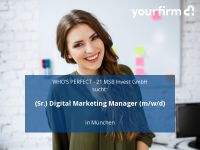 (Sr.) Digital Marketing Manager (m/w/d) | München München - Pasing-Obermenzing Vorschau