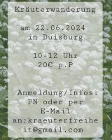 Kräuterwanderung in Duisburg 22.06.2024 Duisburg - Meiderich/Beeck Vorschau