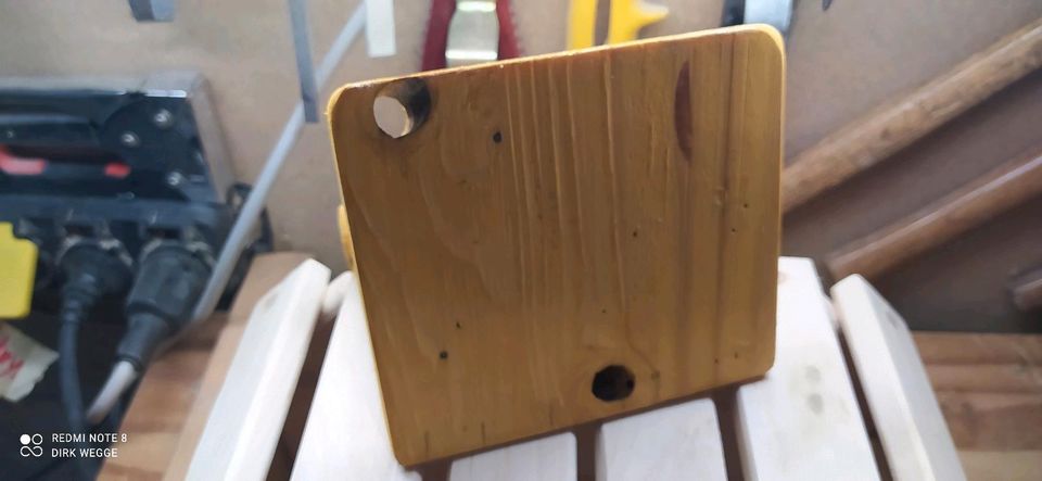 Tablet Halter Kindle Klemmbrett Hellgeölt Handarbeit Palettenholz in Bochum