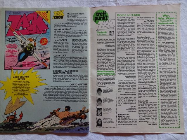 Zack Comics vom Jahrgang 1973 und 1974 in Hof (Saale)