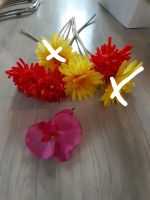 Deko Kunstpflanzen Vase Orchideen gelb Rot Seidenblume Blumentopf Niedersachsen - Delmenhorst Vorschau
