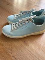 Lederschuhe Sneaker ECCO Größe 39 hellblau Babyblau Hessen - Frankenberg (Eder) Vorschau