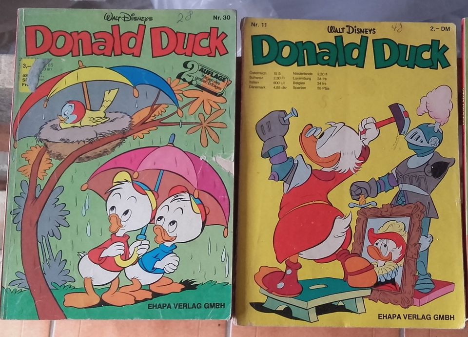 Konvolut 7 Vintage Comic Donald Duck Fix Foxi Heftchen Retro in Hohenahr