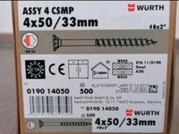 Würth Schrauben Assy 4x50 Spanplattenschrauben Hessen - Ranstadt Vorschau