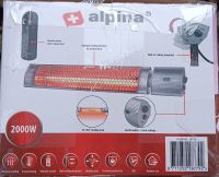 Alpina Terrassenheizstrahler IR 2000W Halogen Heizung Wickeltisch Nordrhein-Westfalen - Gummersbach Vorschau