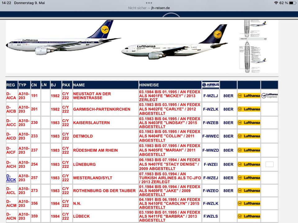 Flugzeugmodell 1:200, Airbus A310-200, FedEx , Nur 600 Stk. in Badenhausen