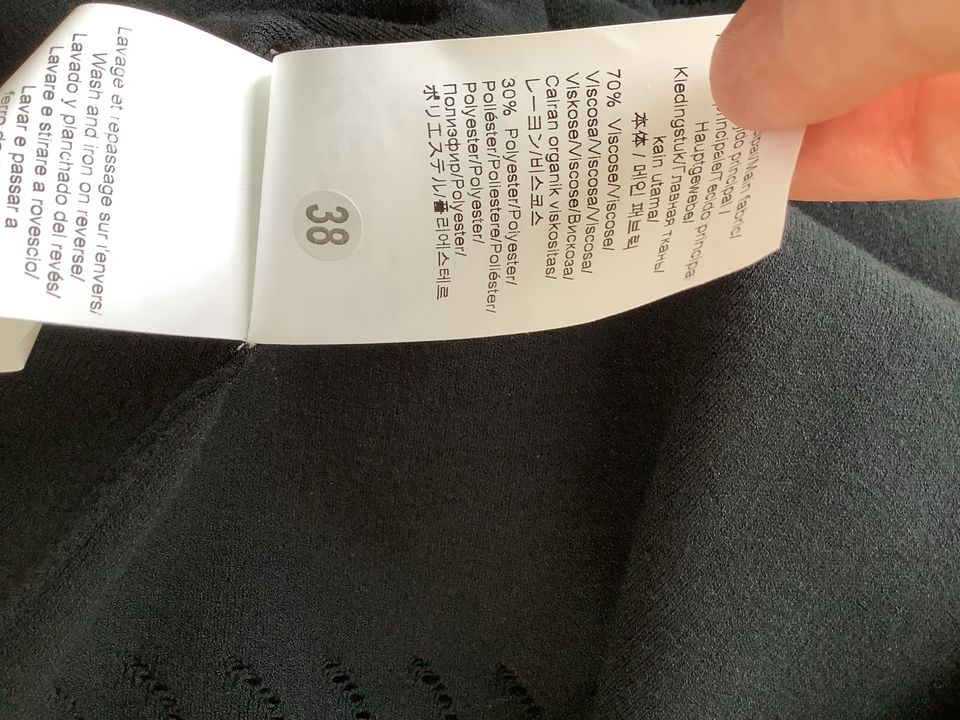 Kenzo Kleid Gr.S Viskose  Schwarz L.P.398€ in Heiligenhaus