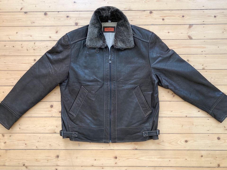 Herren Lederjacke Vintage Pilot Bikerjacke Clubjacke Leather in Hannover