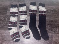 Kniestrümpfe 35-38 Socken Strümpfe schwarz Winter Muster weiß Köln - Zollstock Vorschau