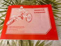 Honda CR 250 R Wartungsbuch, Manuel Bayern - Abenberg Vorschau