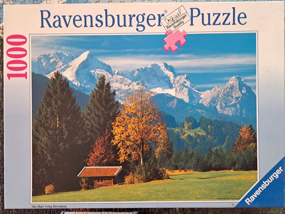 Zugspitzgruppe 1000 Teile Puzzle Berge Bayern Alpen Landschaft in Hilgertshausen-Tandern